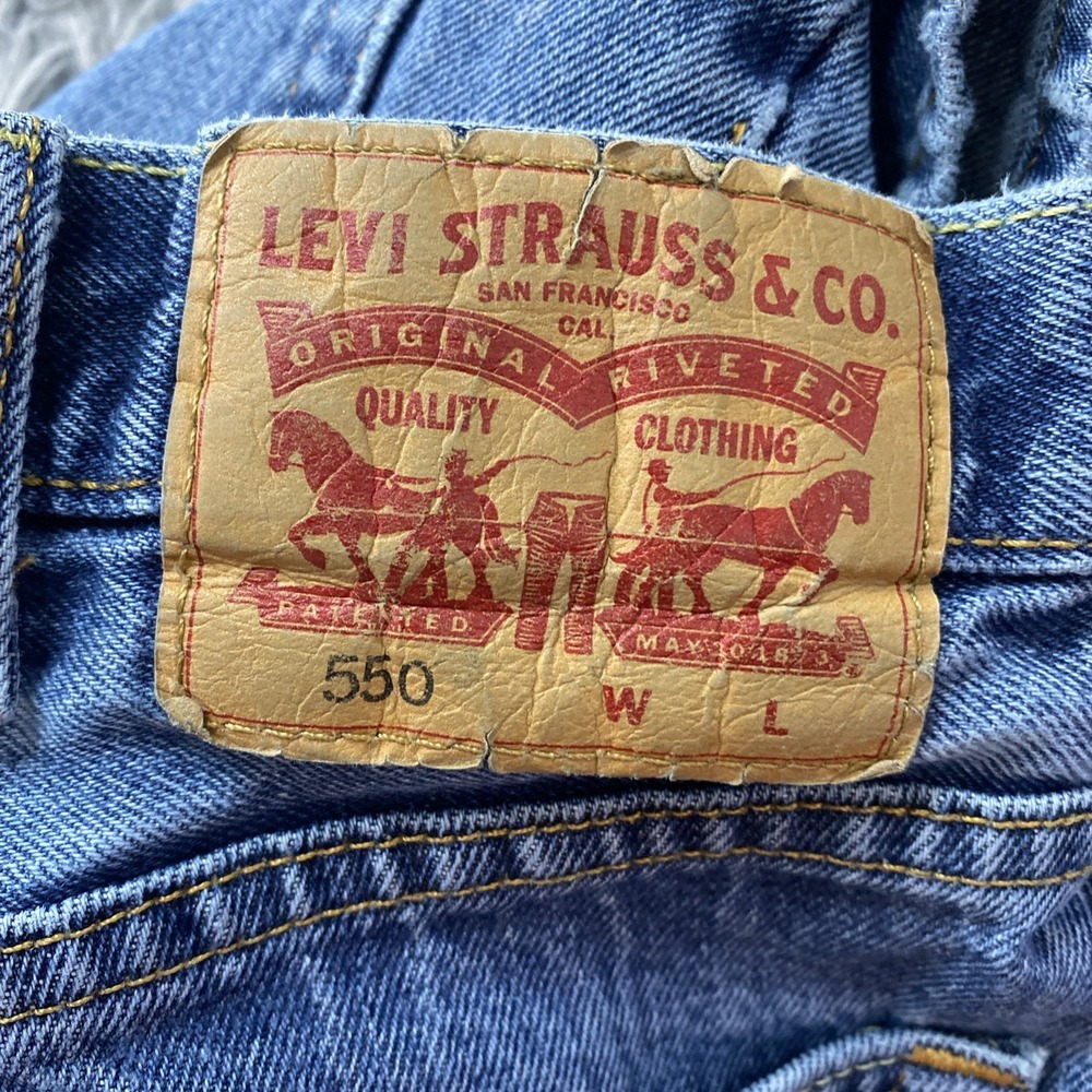 2 Levi's 550 Men's Sz 42x34(40x33) Relaxed Fit Straight Leg jeans - Picture 16 of 16